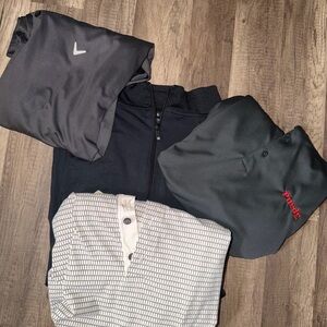 Mixed Men's Golf Tops Bundle - Black, Gray, White